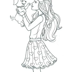 Barbie para imprimir e colorir