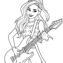 Barbie para imprimir e colorir