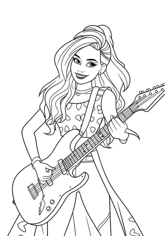 Barbie para imprimir e colorir