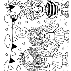 Carnaval para imprimir e colorir