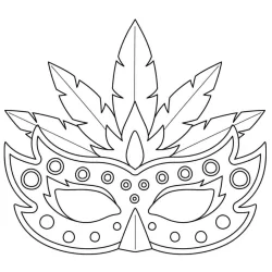 Carnaval para imprimir e colorir