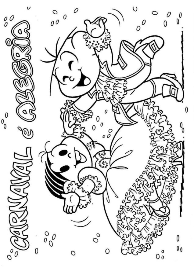 Carnaval para imprimir e colorir