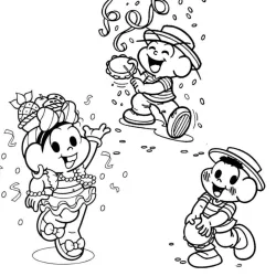 Carnaval para imprimir e colorir