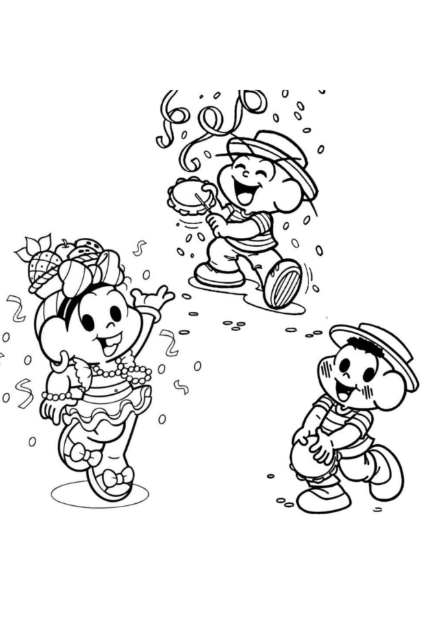 Carnaval para imprimir e colorir