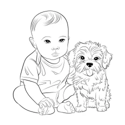 Bebê para imprimir e colorir