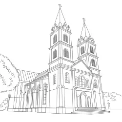 desenho de Igrejas