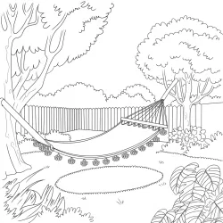 Jardim para imprimir e colorir