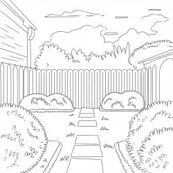 Jardim para imprimir e colorir