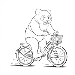 Panda para imprimir e colorir