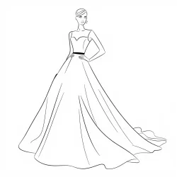 Roupa Fashion para imprimir e colorir