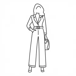 Roupa Fashion para imprimir e colorir