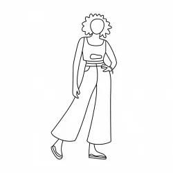 Roupas para imprimir e colorir
