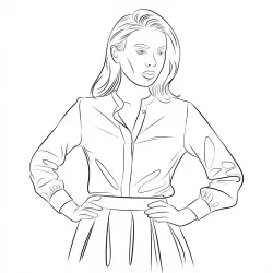 Roupa Fashion para imprimir e colorir