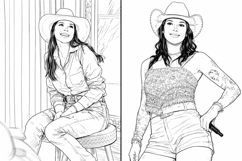 Ana Castela para imprimir e colorir