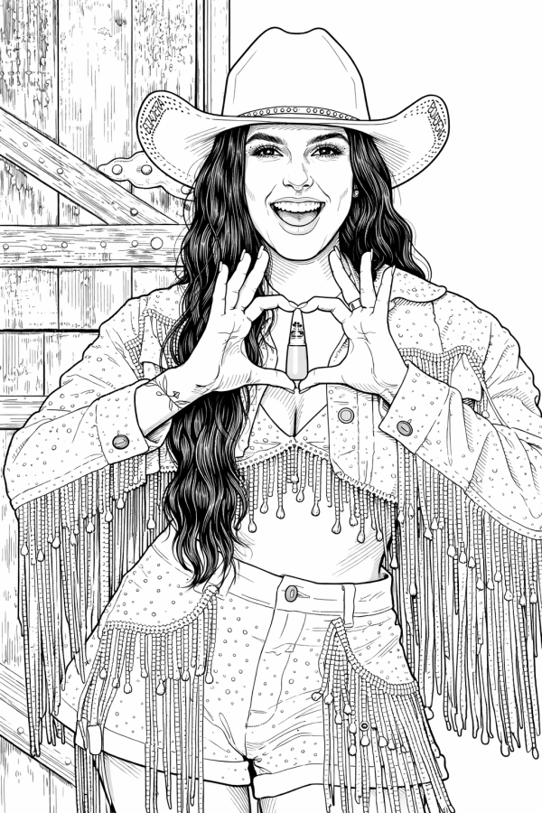 Ana Castela para imprimir e colorir