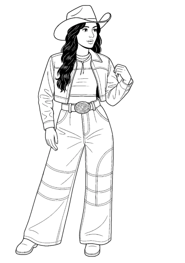 Ana Castela para imprimir e colorir