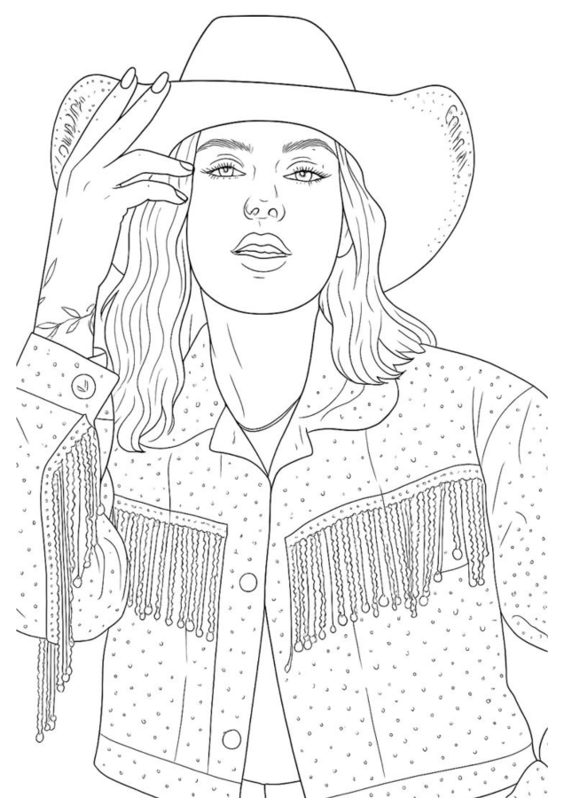 Ana Castela para imprimir e colorir