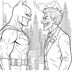 Batman para imprimir e colorir