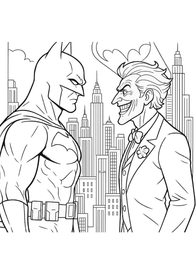 Batman para imprimir e colorir