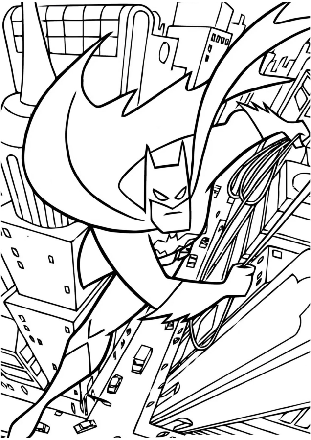 Batman para imprimir e colorir