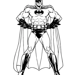 Batman para imprimir e colorir