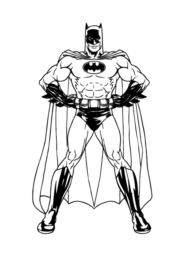 Batman para imprimir e colorir