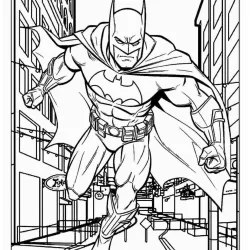 Batman para imprimir e colorir