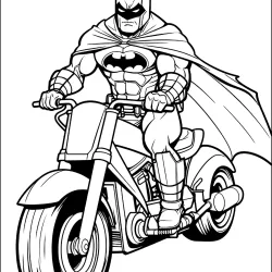 Batman para imprimir e colorir