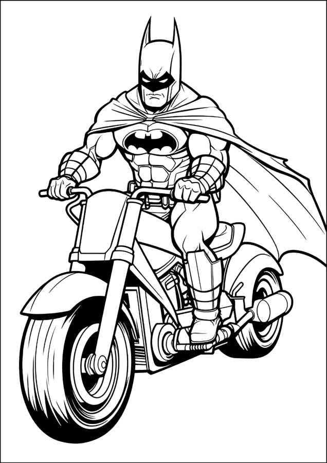 Batman para imprimir e colorir