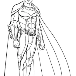Batman para imprimir e colorir