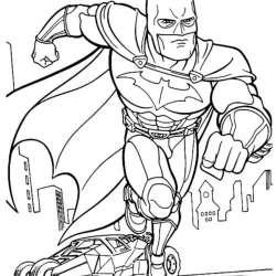 Batman para imprimir e colorir