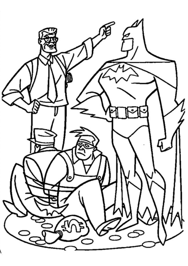 Batman para imprimir e colorir