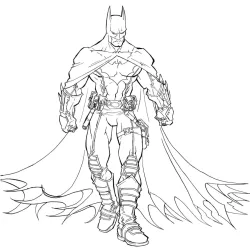 Batman para imprimir e colorir