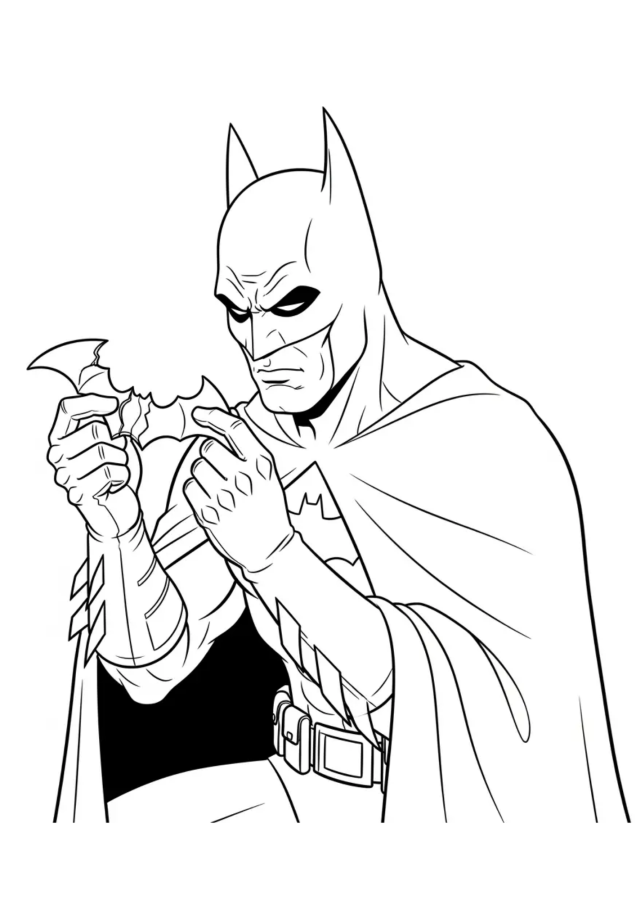 Batman para imprimir e colorir