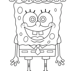 Bob Esponja para imprimir e colorir
