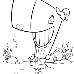 Bob Esponja para imprimir e colorir