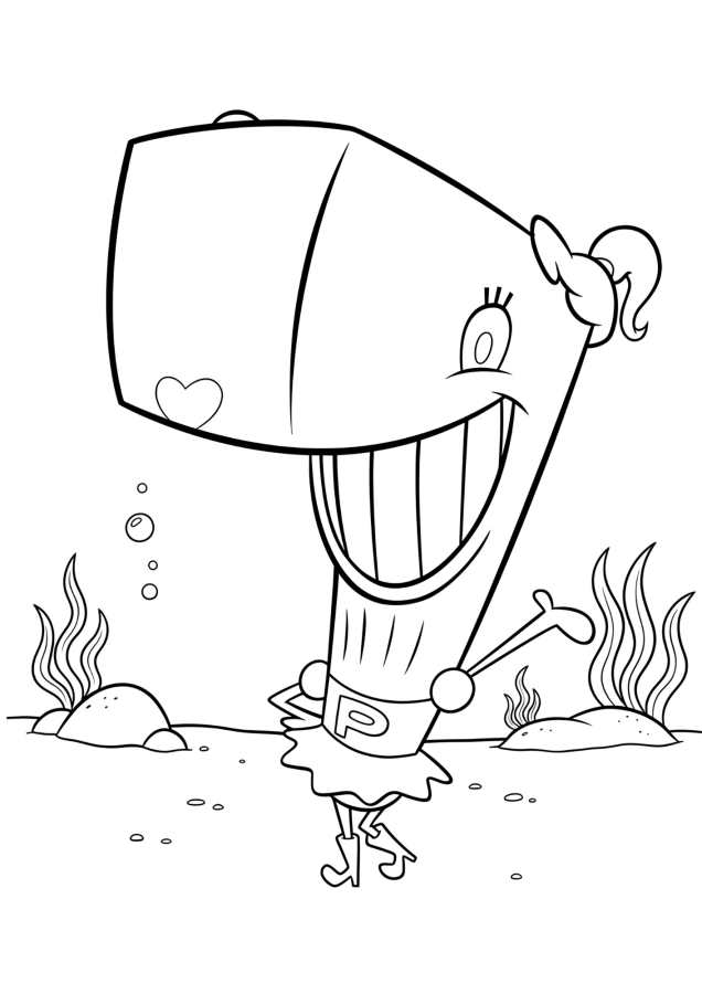 Bob Esponja para imprimir e colorir