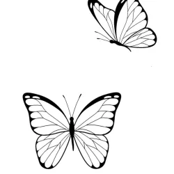 Borboleta para imprimir e colorir
