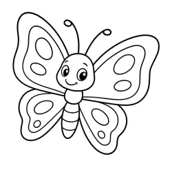 Borboleta para imprimir e colorir