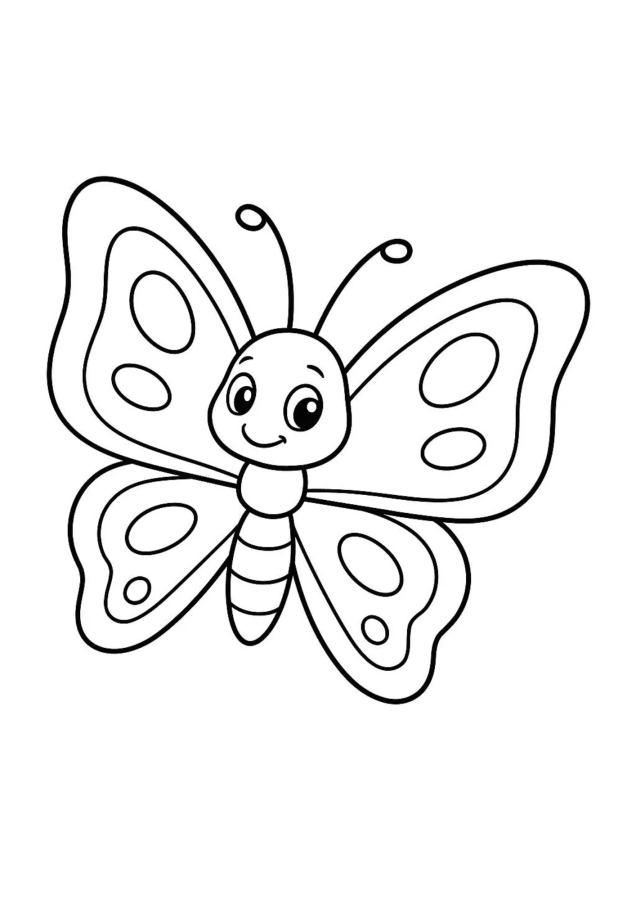 Borboleta para imprimir e colorir
