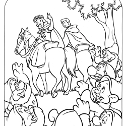 Branca de neve para imprimir e colorir