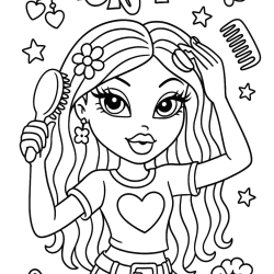 Bratz para imprimir e colorir