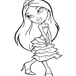 Bratz para imprimir e colorir