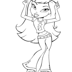 Bratz para imprimir e colorir