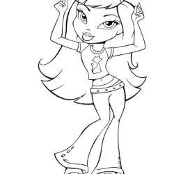 Bratz para imprimir e colorir