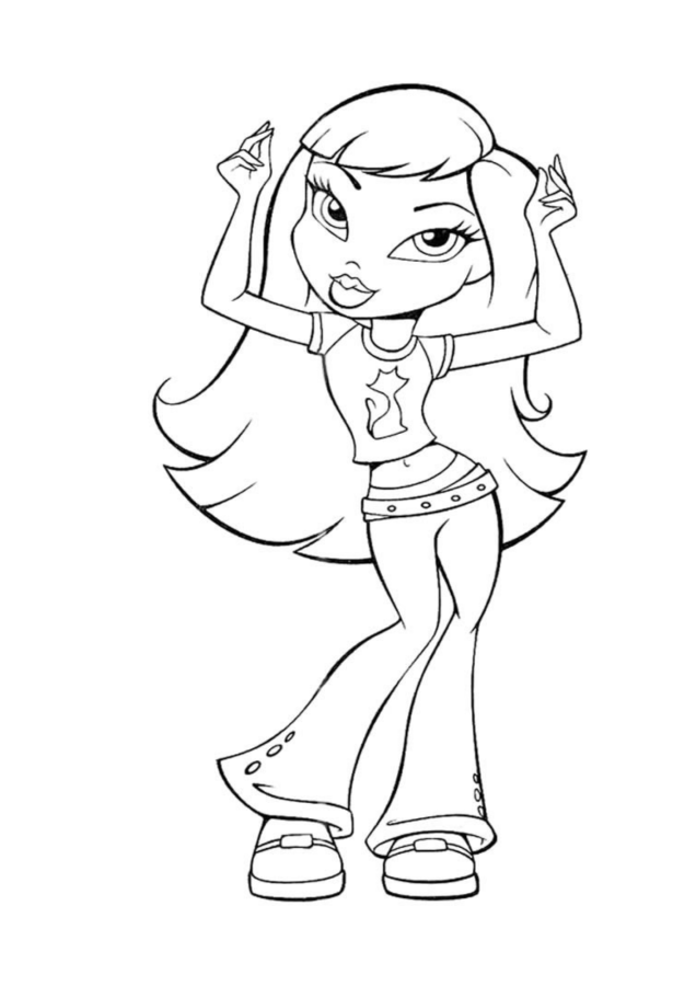 Bratz para imprimir e colorir