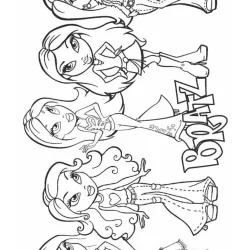 Bratz para imprimir e colorir