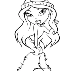 Bratz para imprimir e colorir