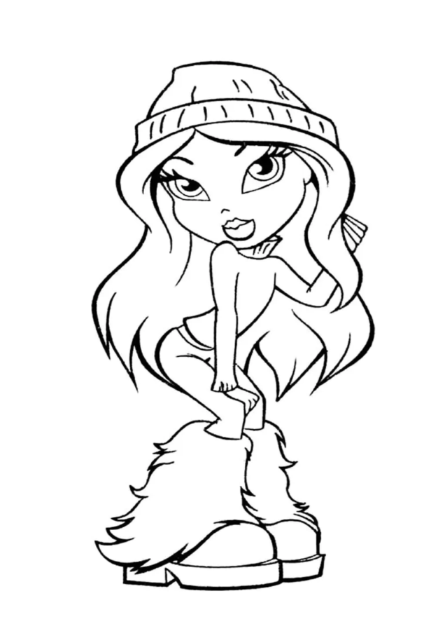 Bratz para imprimir e colorir