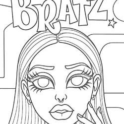 Bratz para imprimir e colorir